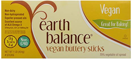 Earth Balance, Vegetable Oil Buttery Sticks, 4 Count, 16 oz