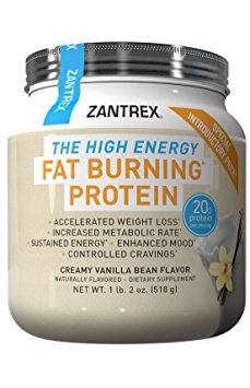 Zantrex High Energy Fat Burning Protein, Vanilla, 1.4 Pound
