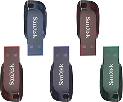 SanDisk Cruzer Blade 32GB USB 2.0 Flash Drive - 5 pack