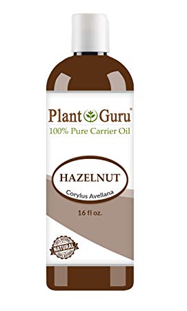 Hazelnut Oil 16 oz. Cold Pressed 100% Pure Natural Carrier - Skin, Body And Face. Great For Moisturizing & More!