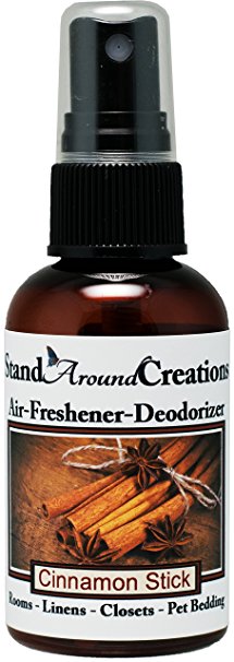 Concentrated Spray For Room / Linen / Room Deodorizer / Air Freshener - 2 fl oz - Scent - Cinnamon Stick: A full bodied scent of rich spicy cinnamon. This fragrance is infused with natural essential oils, including Cinnamon, Clove, Cinnamon Bark and Nutmeg.