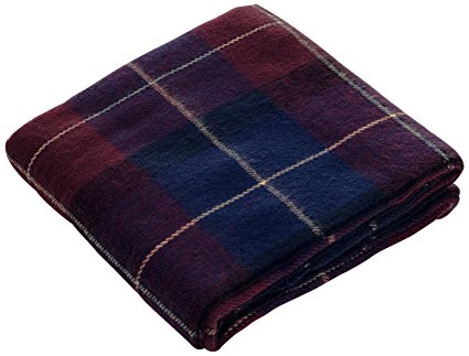 Lavish Home Throw Blanket, Cashmere-Like, Blue/Red