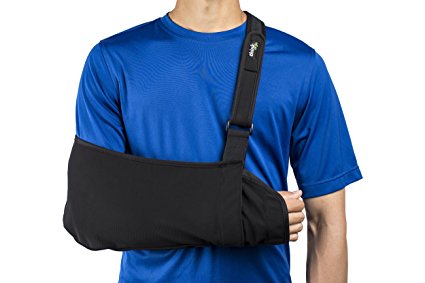 Think Ergo Arm Sling Fit XL - Extra Large Arm Sling With Extendable Hand Pouch and Thumb Loop. Cushioned, Comfortable Neoprene Strap. For Men and Women