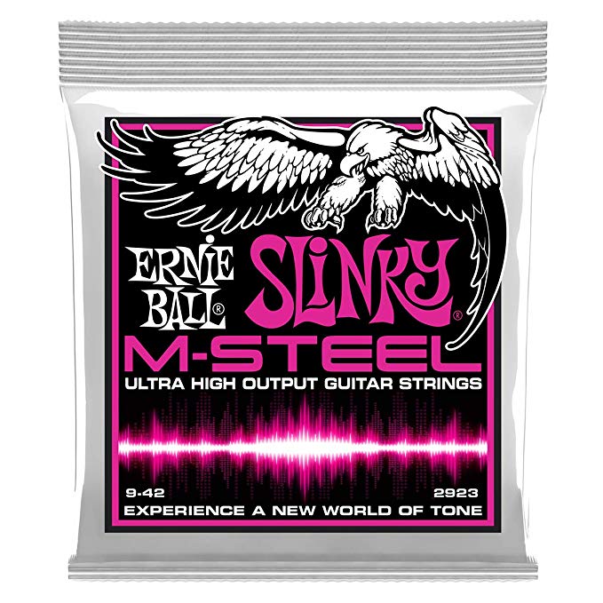 Ernie Ball M-Steel Super Slinky Set, .009 - .042