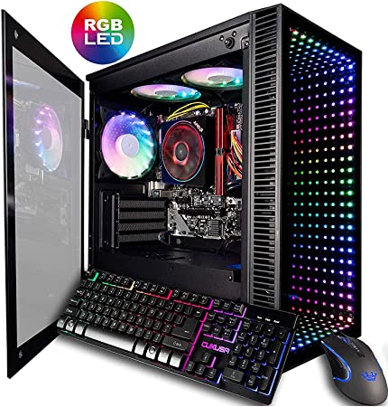 CUK Continuum Micro Gamer PC (AMD Ryzen 7 2700X, 16GB 3000MHz RAM, 256GB NVMe SSD, NVIDIA GeForce GTX 1060 3GB, 600W PSU, AC WiFi, No OS) Gaming Desktop Computer