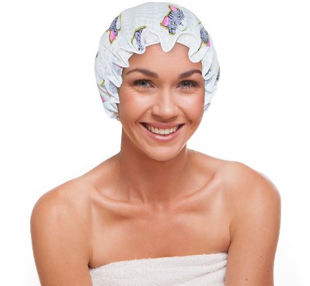 Honest Good High End Shower Cap for Long Hair - Top Socialite Terry Lined Salon Grade Beauty Caps for Men Women & Children - Wholeheartedly Waterproof Peva Spa Accessories
