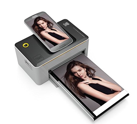 Kodak Dock & Wi-Fi 4x6” Photo Printer with Advanced Patent Dye Sublimation Printing Technology & Photo Preservation Overcoat Layer - Compatible with Android & iOS