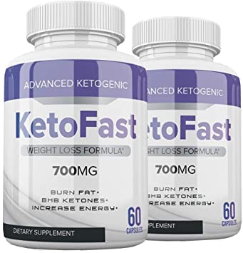 Advanced Ketogenic Ketofast 700mg Diet Pills - Ketofast Advanced Ketogenic 700mg Pills for Weight Loss (120 Capsules, 2 Month Supply)