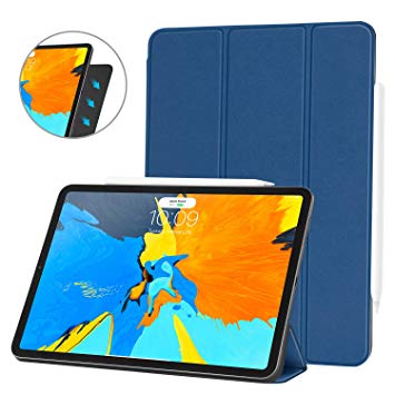 Ayotu Case for iPad Pro 11 Inch 2018,Strong Magnetic Ultra Slim Minimalist Smart Case with Auto Sleep/Wake,Support Cover's Back fold adsorption,Trifold Stand Cover for iPad Pro 11 Inch 2018,Blue