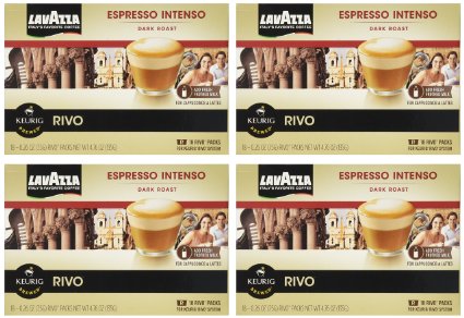 LAVAZZA ESPRESSO INTENSO 72 PACKS made for KEURIG RIVO SYSTEM