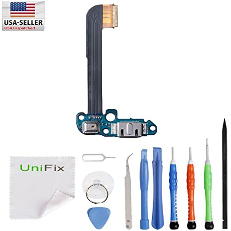 Unifix-Charging Port Flex Cable Dock Connector USB Port Repair Part for HTC One M7   Tool Kit