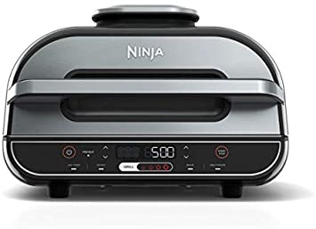 Ninja Foodi XL 5-in-1 Indoor Grill with 4-Quart Air Fryer, Roast, Bake, Dehydrate, BG500A