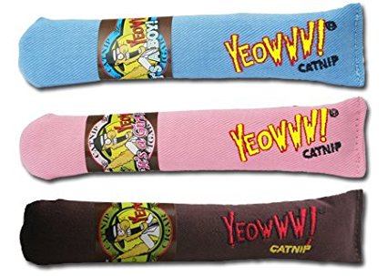 Cigar 3 Pack: Yeowww! 100% Organic Catnip Cigar Toys