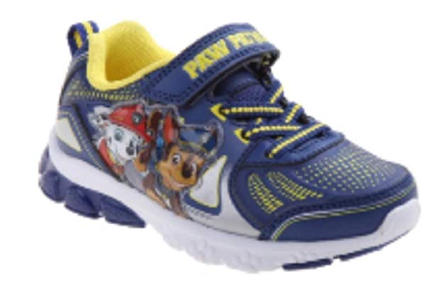 Paw Patrol Boys' Toddlers Blue/Black/White Sneakers Light Up Shoe