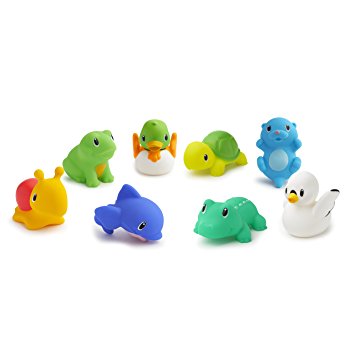 Munchkin Lake Squirts Bath Toy, 8 Pack