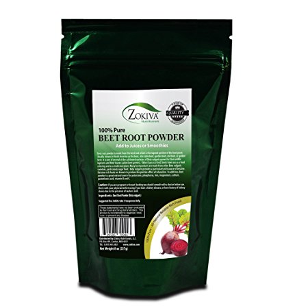 Beet Root Powder 8oz Beta Vulgaris 100% Pure Contains Essential Vitamins and Minerals