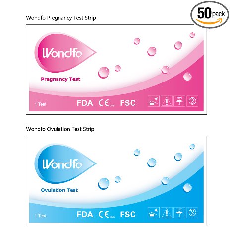 Combo Pack 40 (LH) Ovulation Tests   10 (HCG) Pregnancy Test Strips