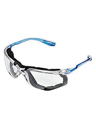 3M 10078371118744 Virtua CSS Protective Eyewear with Foam Gasket, Clear/Blue