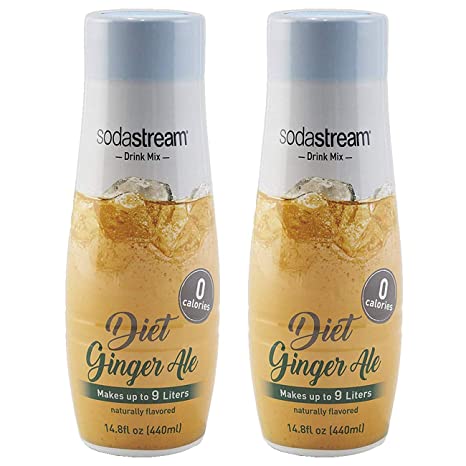 SodaStream Diet Ginger Ale, 440ml 2 Pack, 14.8 Fl Oz