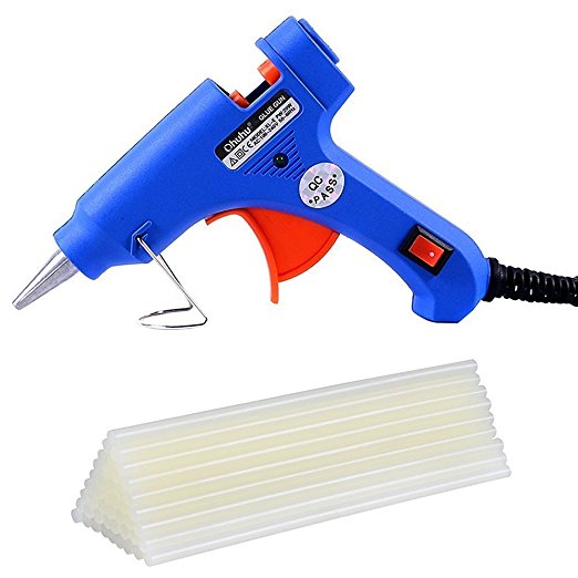Ohuhu Hot Glue Gun with 26 pcs Melt Glue Sticks for DIY Craft Projects and Quick Repairs, 20W