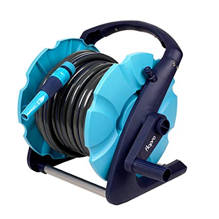 Flopro 2 in 1 Compact Garden Hose Pipe Reel, 20 m (65 ft)