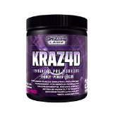 Best Pre Workout KRAZ4D Enhanced Formula Energy Booster Assist in Power Focus Muscle Growth and More for Serious Workouts Yohimbe Powder Supplement Drink Great Taste 100 Absorption and No Side Effects