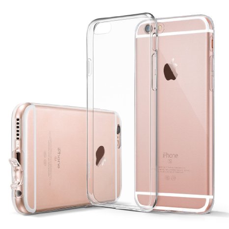 iPhone 6s Case, TOZO® Clear Soft TPU Gel Skin [0.35mm Ultra Thin] Soft Protective Cover for iPhone 6s (2015) / iPhone 6 (2014) [Lifetime Warranty] 4.7 Clear