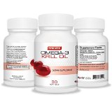Super Omega-3 Krill Oil- Contains High Levels of Omega-3s and Astaxanthin-100 All Natural 5-Star Certified Pure GMO Free Soft Gels