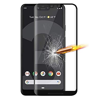 Pixel 3 XL Screen Protector, Simtyso [2pack] Tempered Glass, 9H Hardness, HD Clear, [Edge-to-Edge Coverage], Compatible with Google Pixel 3XL (Pixel 3XL)