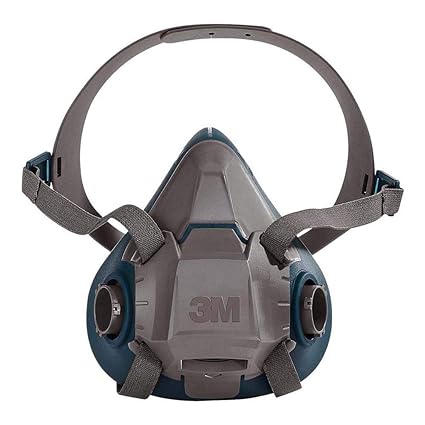 3M 6502 6500 Series Respirator With 4 Point Harness And Bayonet Connection, English, 15.34 fl. oz., Plastic, 8" x 7.2" x 4"