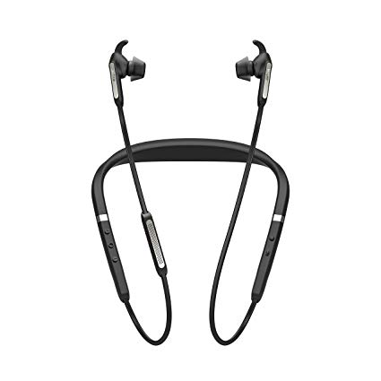 Jabra Elite 65e ANC (Active Noise Cancellation) Wireless Neckband Headphones with One-Touch Amazon Alexa - Titanium Black