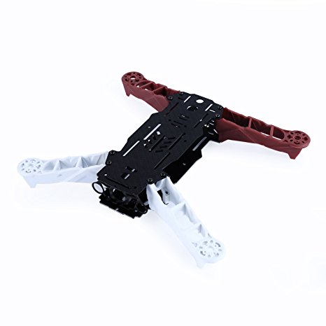 YKS Mini 250 Quadcopter Frame Kit For RC FPV Multicopter (Red & White)