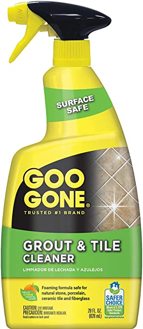 Goo Gone Grout & Tile Cleaner - Stain Remover, Works Great On Grout in Ceramic, Marble Tile - 28 Fl. Oz.