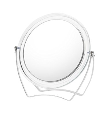 Danielle Enterprises 5x Magnification Easel Style Makeup Mirror, Chrome