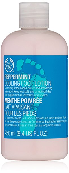 The Body Shop Peppermint Cooling Foot Lotion, 8.4-Fluid Ounce