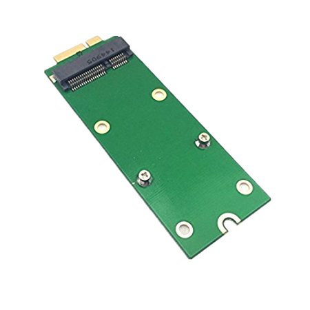 QNINE mSATA to A1398 A1425 (2012 & Early 2013) Adapter for MacBook Pro Retina SSD Replacement, Mini PCIe SATA SSD Converter Card