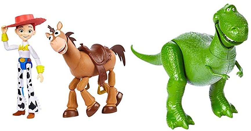 Disney/Pixar Toy Story Jessie and Bullseye 2-Pack, Multi (GJH82) & Disney Pixar Toy Story Rex Figure