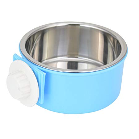 Guardians Crate Dog Bowl Removable Water Food Feeder Bows Cage Coop Cup for Cat Puppy Bird Pets