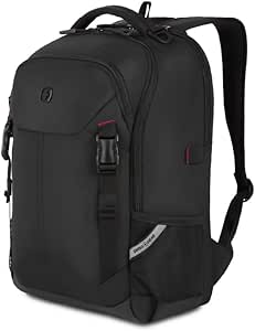 SwissGear Civic Pro Laptop Backpack, Black, 18”x13”x6”