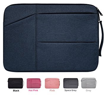 14-15 Inch Water Repellent Laptop Sleeve for HP Stream 14, HP Chromebook 14, Acer Chromebook 14, Lenovo Yoga 920 13.9/ ThinkPad X1 Carbon, Dell Lenovo ASUS Toshiba Chromebook Notebook Bag, Navy Blue