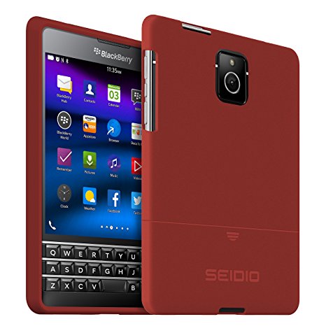 Seidio Surface Case for AT&T Version BlackBerry Passport - Retail Packaging - Garnet Red