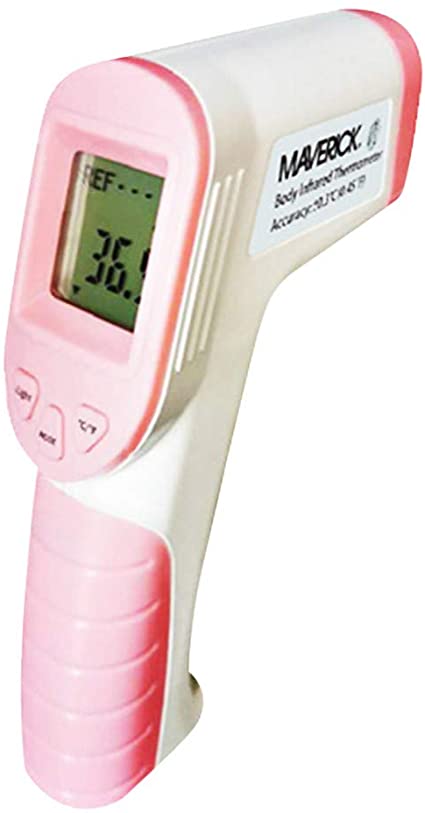 Seaintheson Forehead Thermometer Digital Infrared Body Temporal Thermometer Non-Contact IR Thermometer（Without Battery）