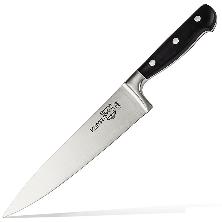 Kuma Chef Knife Multi Purpose - RAZOR SHARP OUT OF THE BOX - Best 8 Inch Chef's Knife for Carving, Slicing & Chopping - Great Ergonomic Handle - Professional Cooking Kitchen Knives