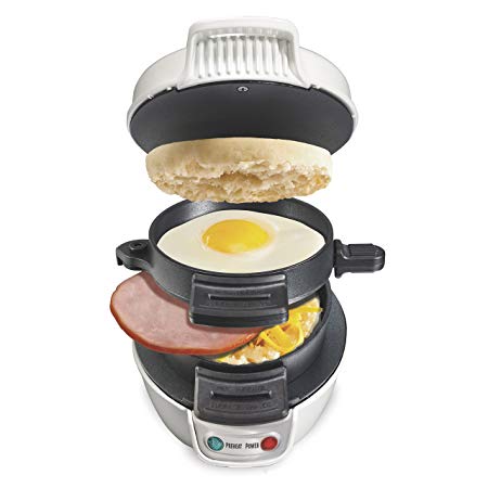 Proctor Silex 25479 Breakfast Sandwich Maker, White