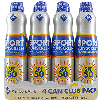 Member's Mark Sport SPF 50 Continuous Spray Sunscreen (9.1 oz., 4 pk.)