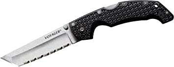 Cold Steel Voyager Series Folding Knife with Tri-Ad Lock and Pocket Clip