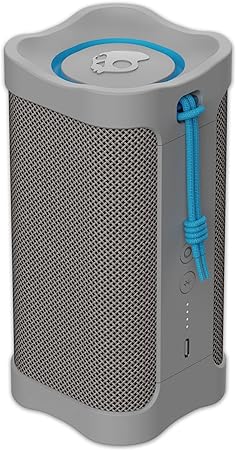 Skullcandy Terrain Wireless Bluetooth Speaker - IPX7 Waterproof Portable Speaker with Dual Custom Passive Radiators, 14 Hour Battery, Nylon Wrist Wrap, & True Wireless Stereo