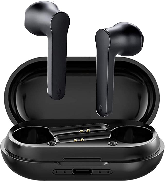 Wireless Earbuds, IPX7 Waterproof True Wireless Bluetooth Earphones, 3D Stereo, Noise Canceling Sports Headset, Pop-ups Auto Pairing with Charging Case, for Android/iPhone/Apple Airpods/Samsung