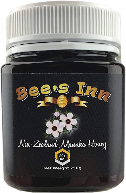 Bee's Inn Manuka Honey (UMF 20 , 250g), UMF Certified, Pure Natural Raw Manuka Honey from New Zealand, Best Manuka Honey Imported for TUFF BEAR
