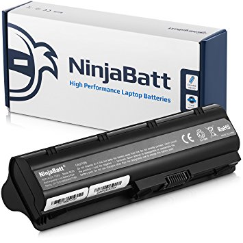 NinjaBatt 9 Cell Laptop Battery for HP Presario CQ56 CQ57 CQ62 G56 G72-250US G72-B60US G62-144DX G42 G72-B66US G62-340US G62-367DX G62-435DX G42-415DX G72-227WM 586007-851 [9 Cells/6600mAh/73wh]